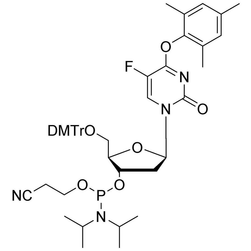 5-Fluoro-O4-TMP-dU CE-Phosphoramidite, BULK (g), Glass Screw-Top